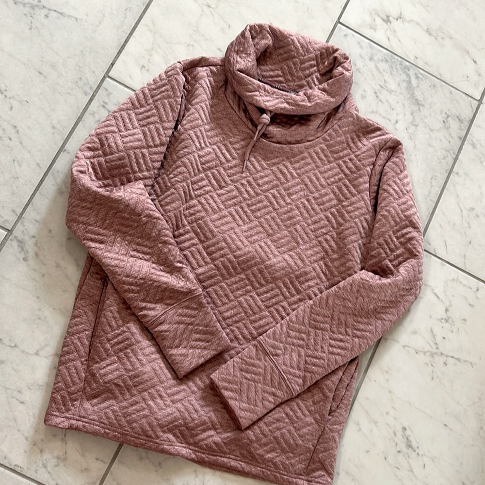 Pink pull over with pockets